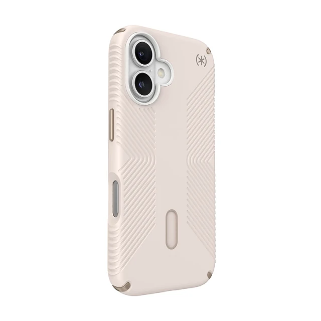 Чохол Speck Presidio2 Grip ClickLock для iPhone 16 Bleached Bone Heirloom Gold with MagSafe (150689-3214)
