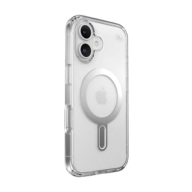 Чохол Speck Presidio Perfect-Clear ClickLock для iPhone 16 Clear Chrome with MagSafe (150691-3199)
