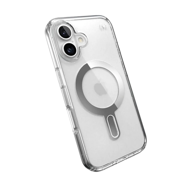 Чохол Speck Presidio Perfect-Clear ClickLock для iPhone 16 Clear Chrome with MagSafe (150691-3199)