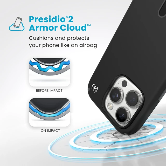 Чохол Speck Presidio2 Pro ClickLock для iPhone 16 Pro Black Slate Grey with MagSafe (150700-3205)
