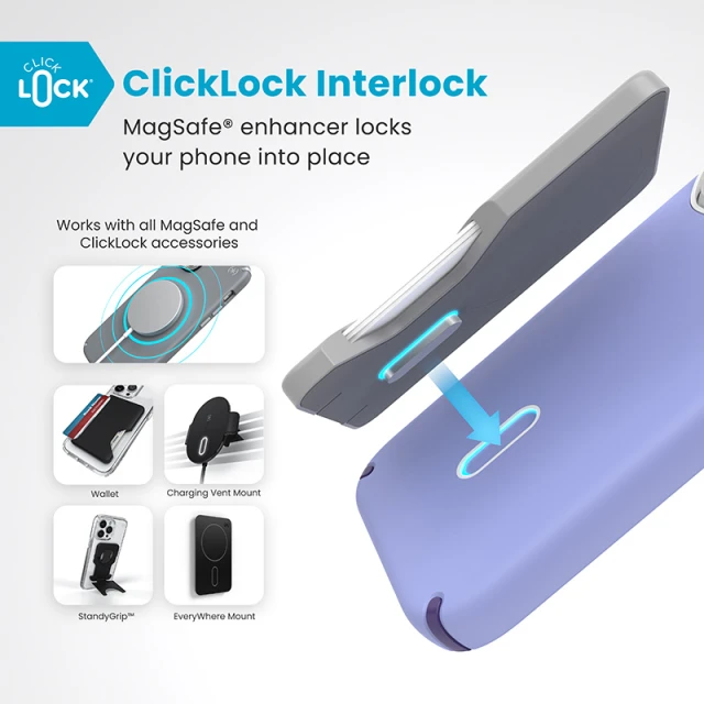Чохол Speck Presidio2 Pro ClickLock для iPhone 16 Pro Future Lavender Cassis Purple with MagSafe (150700-3251)