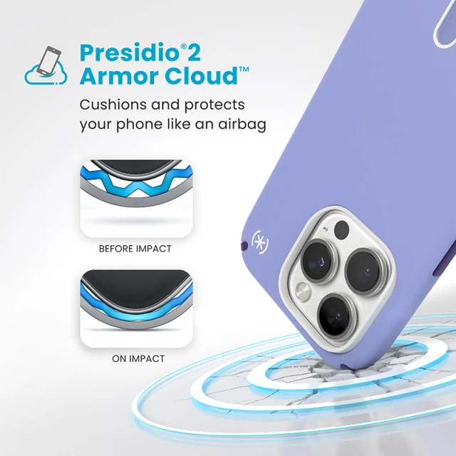 Чохол Speck Presidio2 Pro ClickLock для iPhone 16 Pro Future Lavender Cassis Purple with MagSafe (150700-3251)