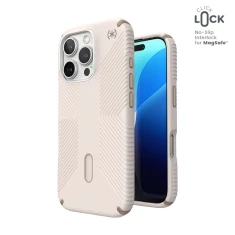 Чохол Speck Presidio2 Grip ClickLock для iPhone 16 Pro Bleached Bone Heirloom Gold with MagSafe (150701-3214)