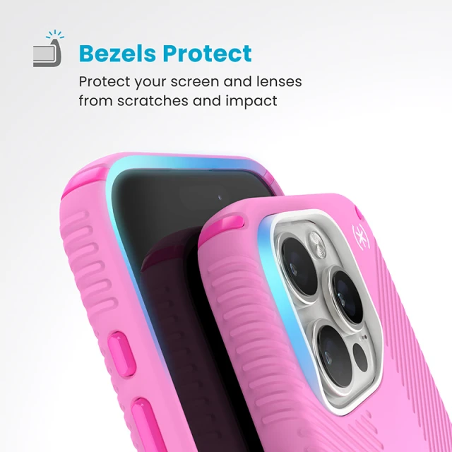 Чохол Speck Presidio2 Grip ClickLock для iPhone 16 Pro True Pink Shocking Pink with MagSafe (150701-3249)