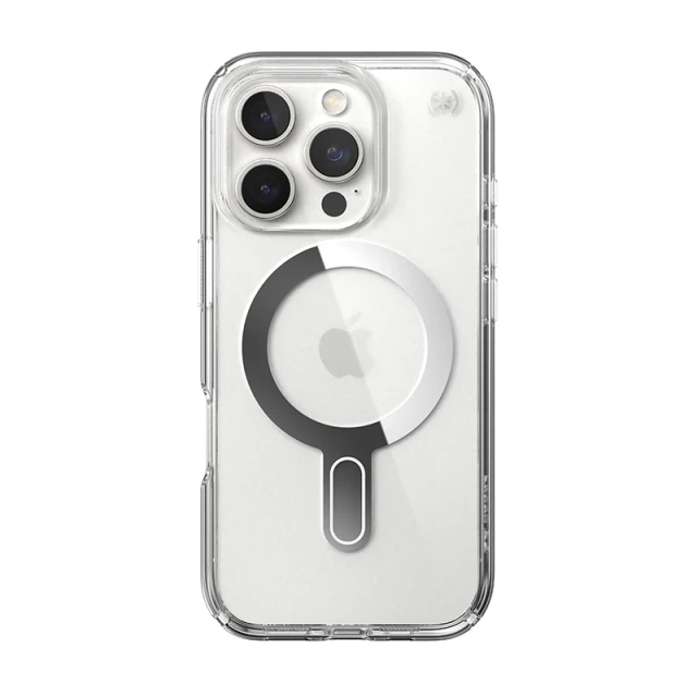 Чохол Speck Presidio Perfect-Clear ClickLock для iPhone 16 Pro Clear Chrome with MagSafe (150703-3199)