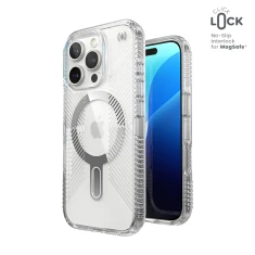 Чохол Speck Presidio Perfect-Clear Grip ClickLock для iPhone 16 Pro Clear Chrome with MagSafe (150704-3199)