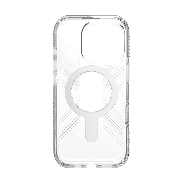 Чохол Speck Presidio Perfect-Clear Grip ClickLock для iPhone 16 Pro Clear Chrome with MagSafe (150704-3199)