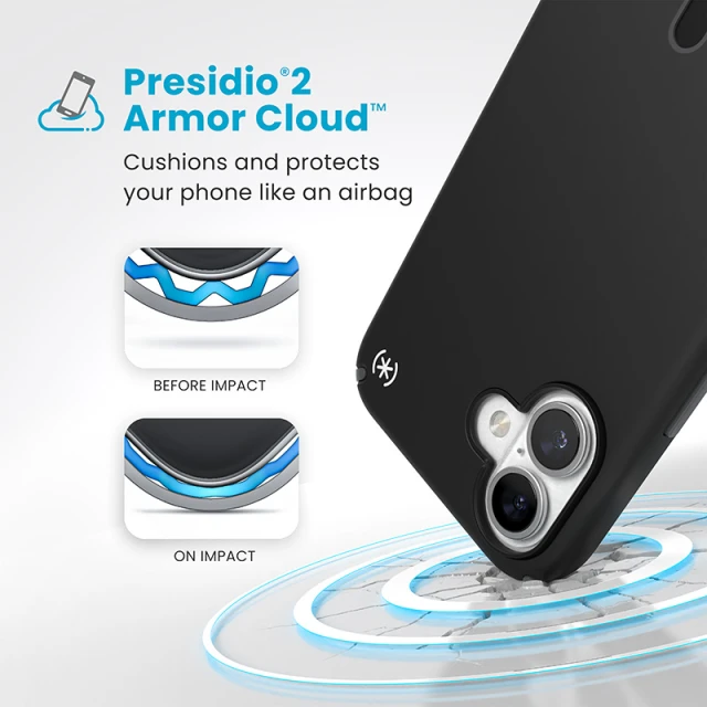 Чохол Speck Presidio2 Pro ClickLock для iPhone 16 Plus Black Slate Grey with MagSafe (150712-3205)