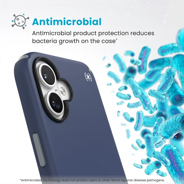 Чохол Speck Presidio2 Pro ClickLock для iPhone 16 Plus Coastal Blue Dust Grey with MagSafe (150712-3206)