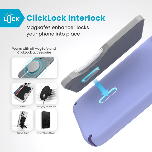 Чохол Speck Presidio2 Pro ClickLock для iPhone 16 Plus Future Lavender Cassis Purple with MagSafe (150712-3251)