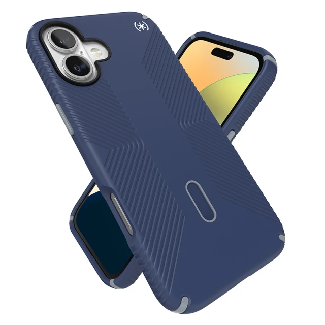 Чохол Speck Presidio2 Grip ClickLock для iPhone 16 Plus Coastal Blue Dust Grey with MagSafe (150713-3206)