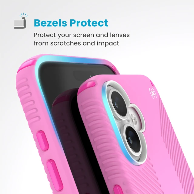 Чохол Speck Presidio2 Grip ClickLock для iPhone 16 Plus True Pink Shocking Pink with MagSafe (150713-3249)