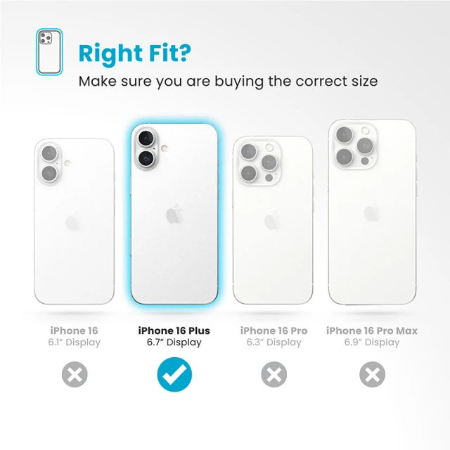 Чехол Speck Presidio Perfect-Clear ClickLock для iPhone 16 Plus Clear Chrome with MagSafe (150715-3199)