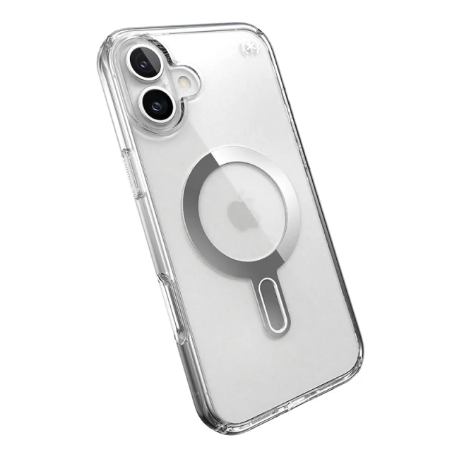 Чехол Speck Presidio Perfect-Clear ClickLock для iPhone 16 Plus Clear Chrome with MagSafe (150715-3199)