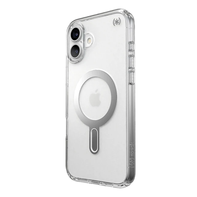 Чехол Speck Presidio Perfect-Clear ClickLock для iPhone 16 Plus Clear Chrome with MagSafe (150715-3199)