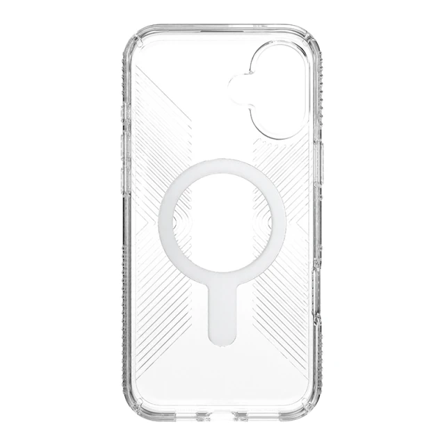 Чохол Speck Presidio Perfect-Clear Grip ClickLock для iPhone 16 Plus Clear Chrome with MagSafe (150716-3199)