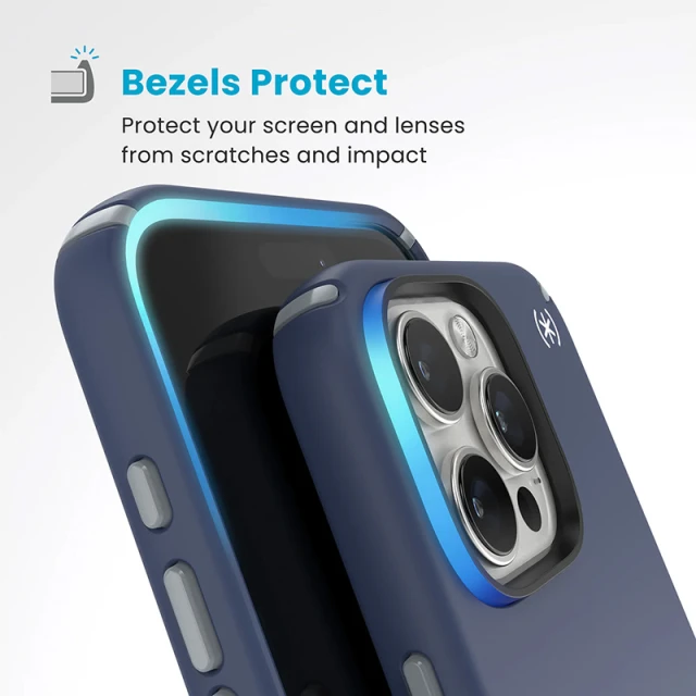 Чохол Speck Presidio2 Pro ClickLock для iPhone 16 Pro Max Coastal Blue Dust Grey with MagSafe (150724-3206)