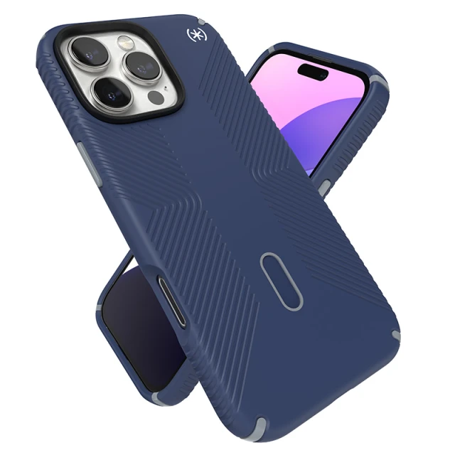 Чохол Speck Presidio2 Grip ClickLock для iPhone 16 Pro Max Coastal Blue Dust Grey with MagSafe (150725-3206)