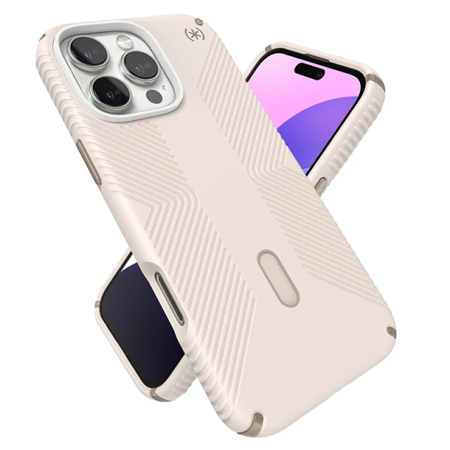 Чехол Speck Presidio2 Grip ClickLock для iPhone 16 Pro Max Bleached Bone Heirloom Gold with MagSafe (150725-3214)