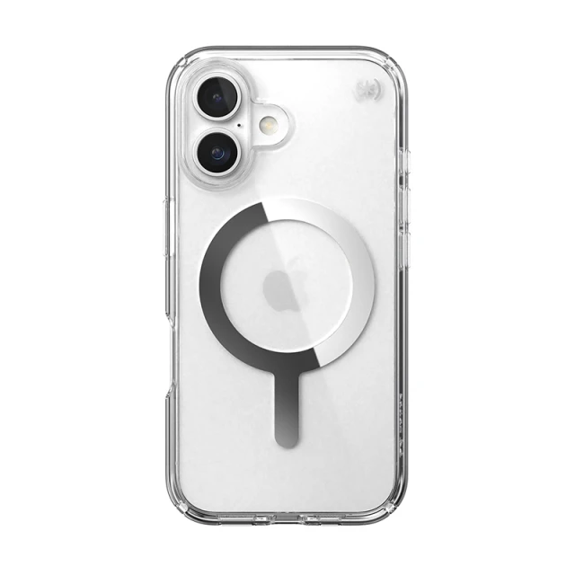 Чохол Speck Presidio Perfect-Clear для iPhone 16 Clear Chrome with MagSafe (150757-3240)