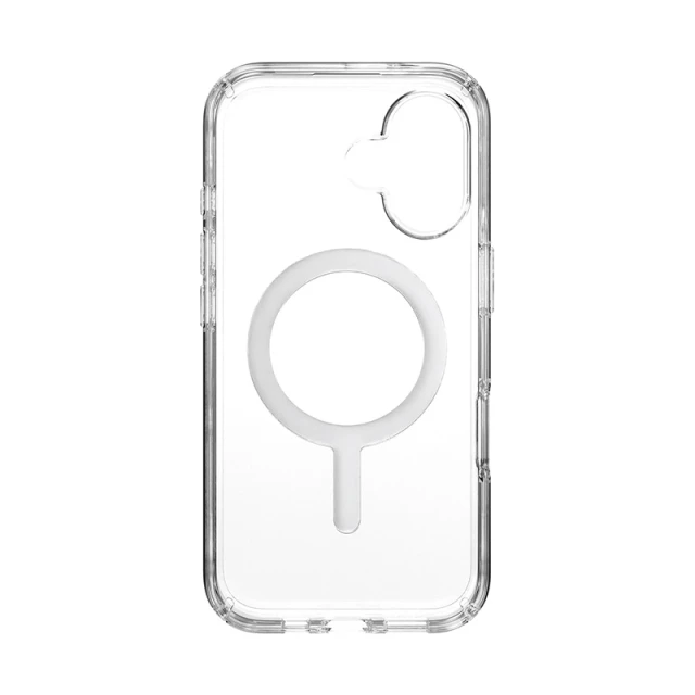 Чохол Speck Presidio Perfect-Clear для iPhone 16 Clear Chrome with MagSafe (150757-3240)