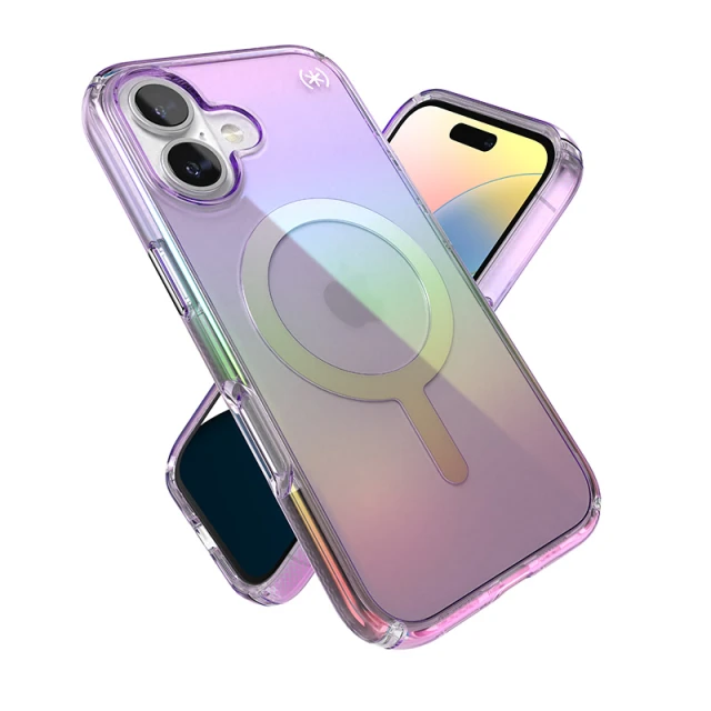 Чохол Speck Presidio Lux для iPhone 16 Amazing Purple Clear with MagSafe (150759-3237)