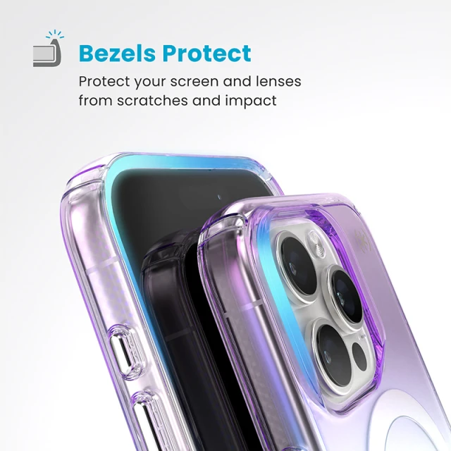 Чохол Speck Presidio Lux для iPhone 16 Pro Amazing Purple Clear with MagSafe (150765-3237)