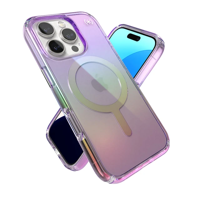 Чохол Speck Presidio Lux для iPhone 16 Pro Amazing Purple Clear with MagSafe (150765-3237)