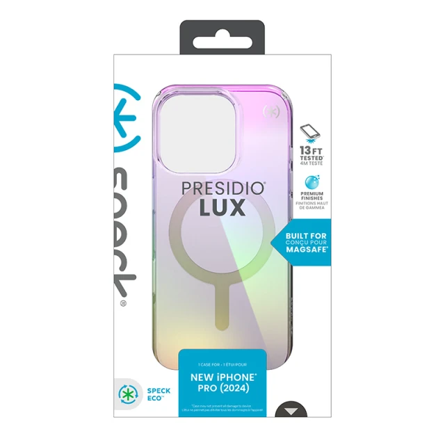 Чохол Speck Presidio Lux для iPhone 16 Pro Amazing Purple Clear with MagSafe (150765-3237)