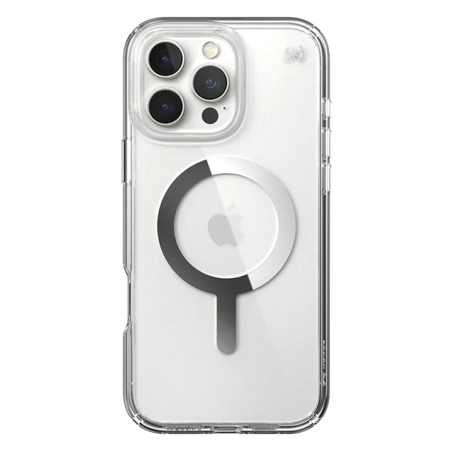 Чохол Speck Presidio Perfect-Clear для iPhone 16 Pro Max Clear Chrome with MagSafe (150773-3240)