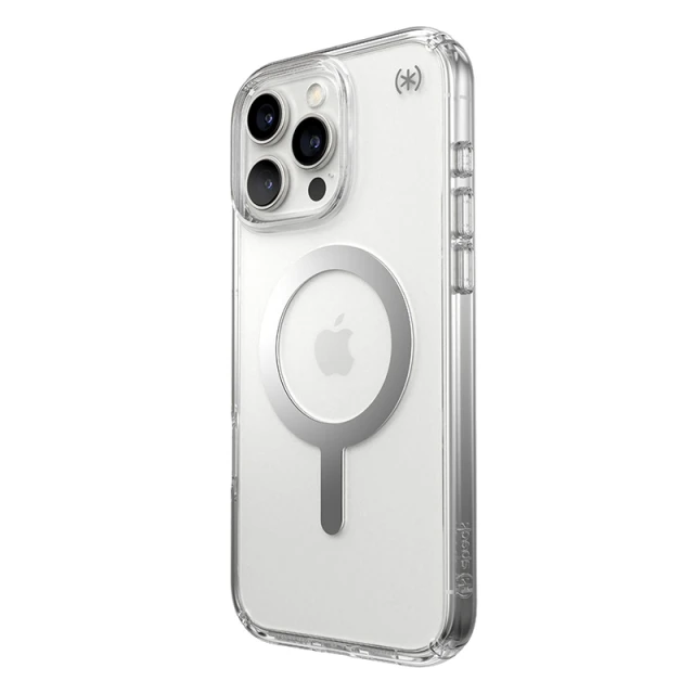 Чохол Speck Presidio Perfect-Clear для iPhone 16 Pro Max Clear Chrome with MagSafe (150773-3240)