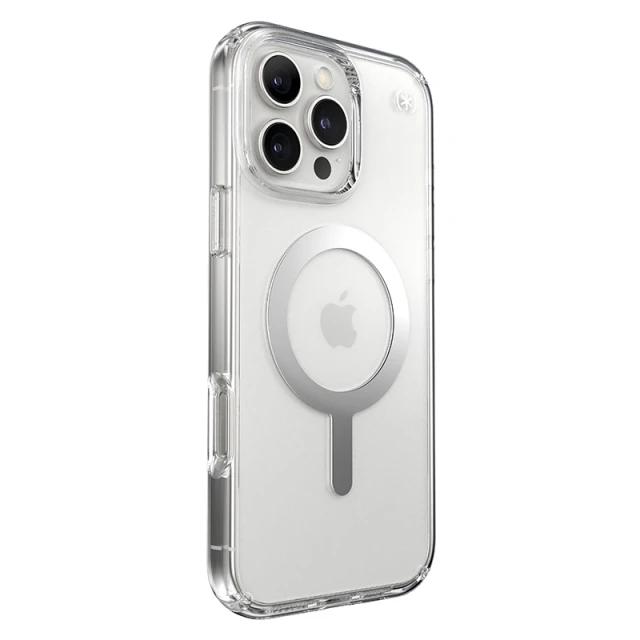 Чохол Speck Presidio Perfect-Clear для iPhone 16 Pro Max Clear Chrome with MagSafe (150773-3240)