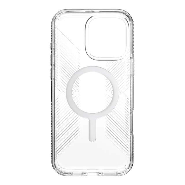 Чохол Speck Presidio Perfect-Clear Grip для iPhone 16 Pro Max Clear Chrome with MagSafe (150842-3223)