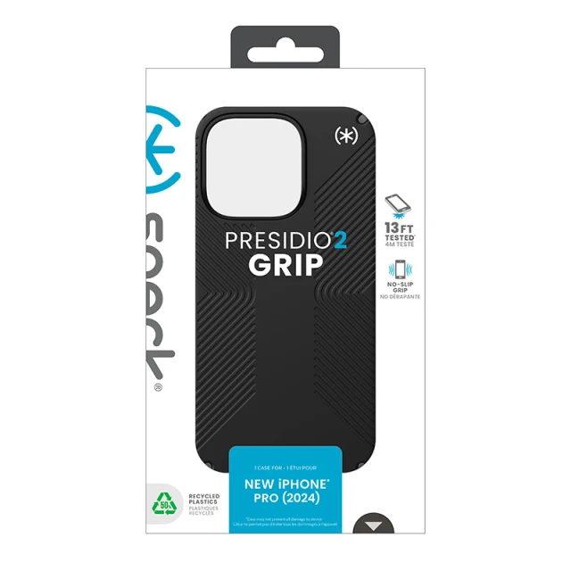 Чехол Speck Presidio2 Grip для iPhone 16 Pro Black Slate Grey (150778-3205)
