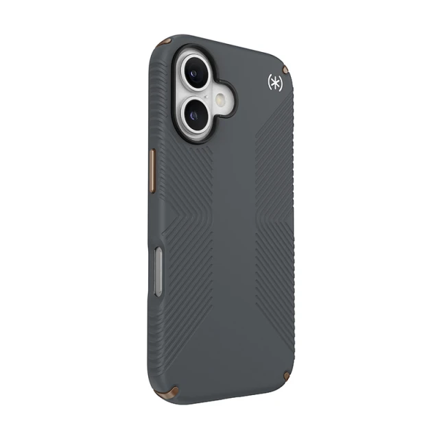 Чохол Speck Presidio2 Grip для iPhone 16 Charcoal Grey Cool Bronze (150779-3212)