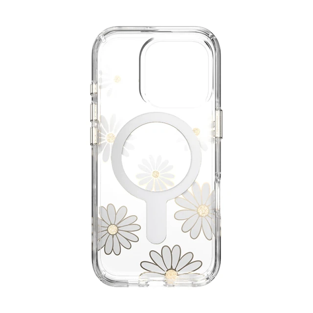 Чохол Speck Presidio Lux ClickLock для iPhone 16 Pro Sunshine Daisies Clear with MagSafe (150747-3257)
