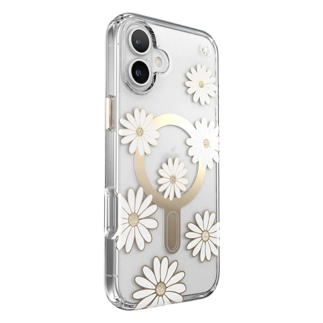 Чохол Speck Presidio Lux ClickLock для iPhone 16 Plus Sunshine Daisies Clear with MagSafe (150749-3257)