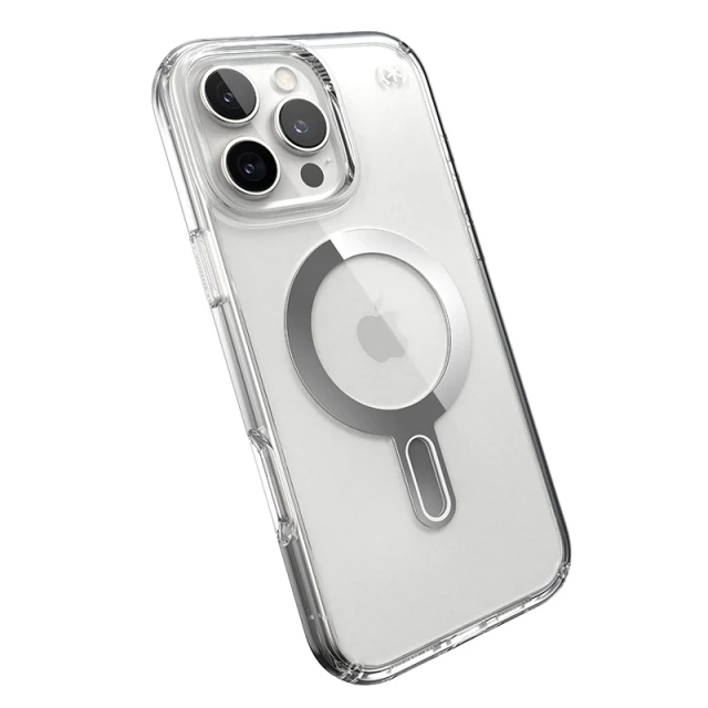 Чехол Speck Presidio Perfect-Clear ClickLock для iPhone 16 Pro Max Clear Chrome with MagSafe (150727-3199)