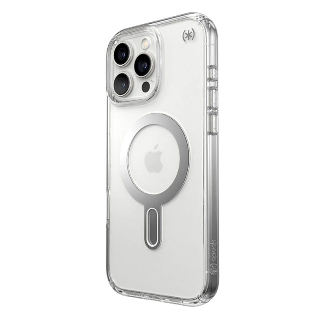 Чехол Speck Presidio Perfect-Clear ClickLock для iPhone 16 Pro Max Clear Chrome with MagSafe (150727-3199)