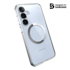 Чехол Speck Presidio Perfect-Clear Magnet для Samsung Galaxy S25 Plus (S936) Clear Chrome with MagSafe (150885-3199)