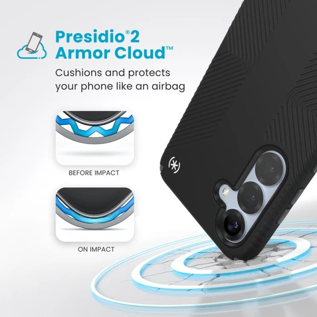 Чохол Speck Presidio2 Grip для Samsung Galaxy S25 Plus (S936) Black Slate Grey (150886-3205)
