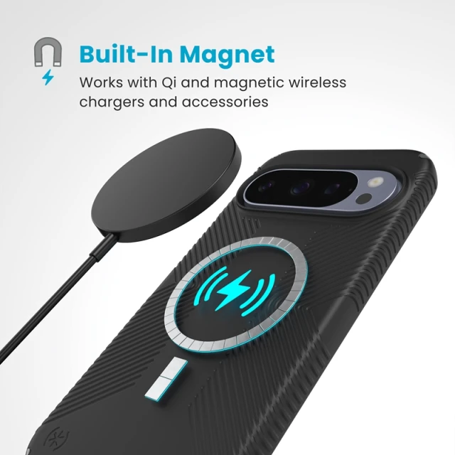 Чохол Speck Presidio2 Grip Magnet для Google Pixel 10 Pro XL Black/Slate Grey (150943-3205)