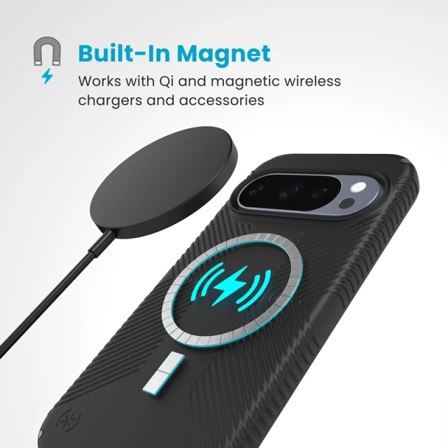 Чохол Speck Presidio2 Grip Magnet для Google Pixel 10 / Google Pixel 10 Pro Black/Slate Grey (150945-3205)