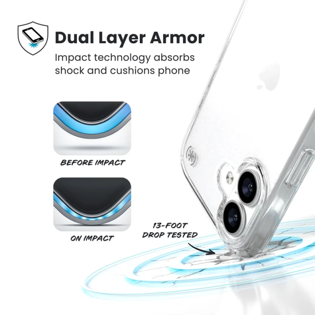 Чохол Speck Presidio Perfect-Clear для iPhone 17 Clear with MagSafe (150953-5085)