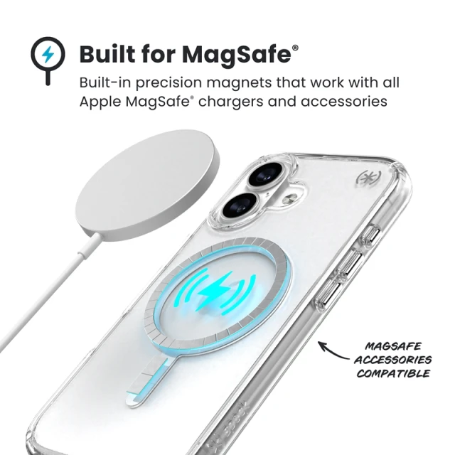 Чохол Speck Presidio Perfect Clear для iPhone 17 Clear with MagSafe (150954-3240)
