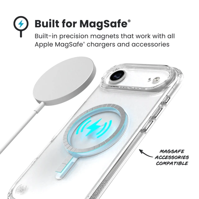 Чохол Speck Presidio Perfect Clear для iPhone 17 Air Clear with MagSafe (150963-3240)