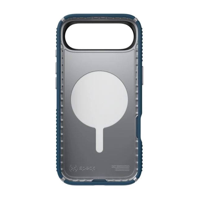 Чохол Speck Presidio2 Grip ClickLock для iPhone 17 Air Deep Sea / Silver Metallic / Spell Blue with MagSafe (150968-3261)