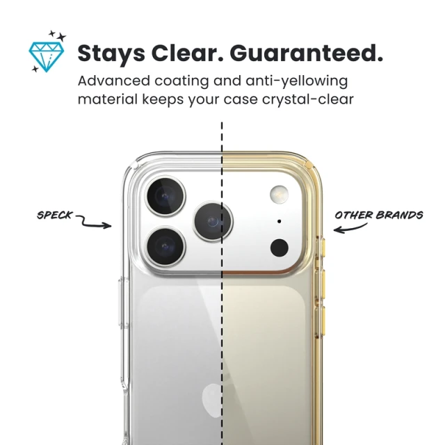 Чохол Speck Presidio Perfect-Clear для iPhone 17 Pro Clear with MagSafe (150971-5085)