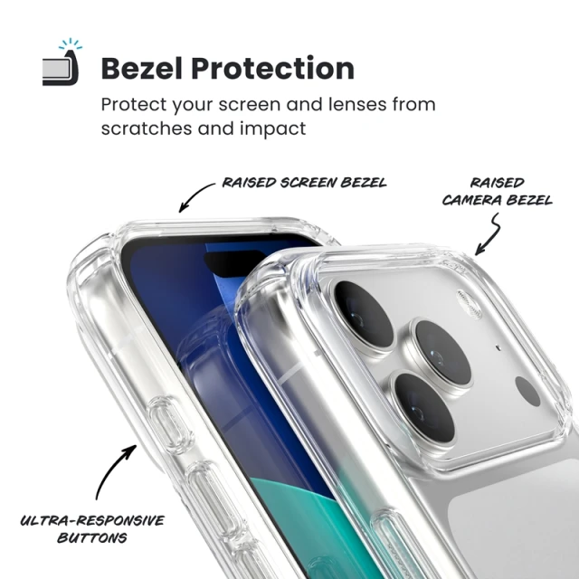 Чохол Speck Presidio Perfect-Clear для iPhone 17 Pro Clear with MagSafe (150971-5085)