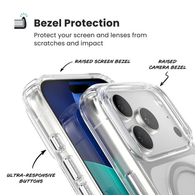 Чохол Speck Presidio Perfect Clear для iPhone 17 Pro Clear with MagSafe (150972-3240)